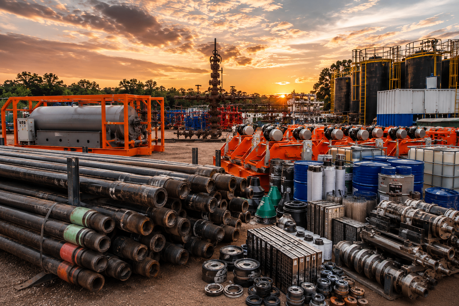 Thermal desorption and drilling waste treatment unit